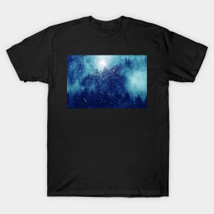 Forest of Lights Magical Christmas Forest T-Shirt